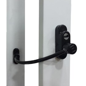 Resim 6 Adet Penkid Çelik Halatlı Pvc Pencere Çocuk Emniyet Kilidi Siyah 