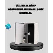 Resim Mayf Anahtarlı Gizli Kitap Kasa – Metal Iç Yapı, Kamuflajlı Sözlük Tasarım 