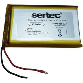 Resim 105080 3.7v 5000 Mah Li-polymer Pil Devreli/1.5a 