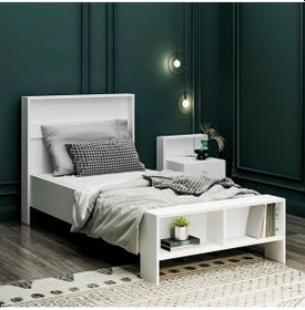 Resim Life Karyola Beyaz 215x99x102 Cm 