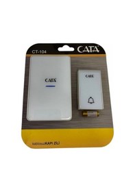 Resim Cata Ct-104 Uzaktan Kumandalı Kapı Zili Lüks Model Beyaz Renk 