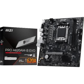 Resim Elivora Msı MB Pro A620AM-B Evo Am5 Ddr5 6800MHZ(OC) Argb HDMI VGA M.2 Usb3.2 Jargb_v2 Matx 