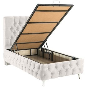 Resim Setaymobilya Baza, Cappy Lux Tek Kişilik Beyaz Baza + Başlık, Setay 