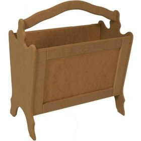 Resim Ahşap Boyanabilir Çerçeveli Gazetelik 