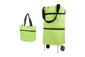 Resim Aesco Pazar Arabası ve Alışveriş Çantası Çift Yönlü Kolay Tekerlekli Taşınabilir 