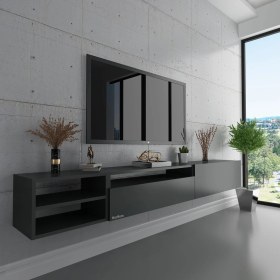 Resim Myniture Duvara Monte Tv Sehpası Antrasit S6111-4 