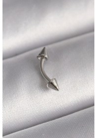Resim 316l Çelik Gümüş Renk Çivi Model Piercing Çok Renkli 