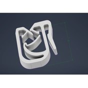 Resim Model3d BMW Far kablo tutma klipsi 