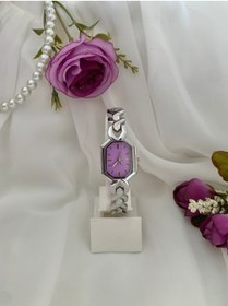 Resim chaoyada Hasır Kordon Lila Kasa Vintage Kadın Saat Kutusunda 
