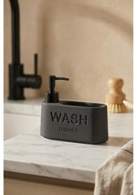 Resim Rory Sünger Hazneli Sıvı Sabunluk - 430 Ml Siyah 