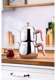 Resim Emsan Duru Mini Çaydanlık Takımı Pembe 0.75-1.5 Lt Pembe 