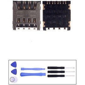 Resim Lenovo Uyumlu Vibe K5 Sim Kart Okuyucu + Tamir Seti 