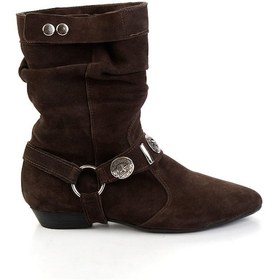 Resim Kahve Hakiki Deri Kadın Çizme K03678029102 Kahve 