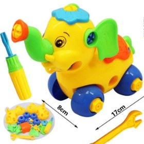 Resim Children's Toys Detachable and Assembled Motorcycle Plastic Building Block Toys - A 