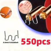 Resim Erime Çivileri 550 adet Tungsten Çelik Dalga Plastik Kaynak Çivileri - Paslanmaz, Deprem Dayanıklı ve Kolay Kurulum - Araba Tampon Onarımı vb. için Uygun, Kaynak Koruma 