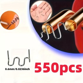 Resim Erime Çivileri 550 adet Tungsten Çelik Dalga Plastik Kaynak Çivileri - Paslanmaz, Deprem Dayanıklı ve Kolay Kurulum - Araba Tampon Onarımı vb. için Uygun, Kaynak Koruma 