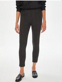 Resim Önü Dikişli Paçası Fermuar Detaylı Tayt 69516 U6951613 Antrasit 