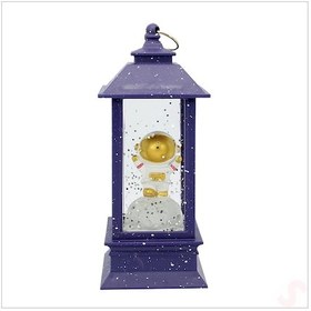 Resim Uçuşan Simli,12,5cm X 5cm Led Işıklı Astronot Fener Küre - C 