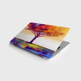 Resim Laptop Sticker Notebook Pc Kaplama Etiketi Ağaç Boyama 