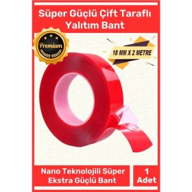 Resim Duş Pvc Lavabo Küvet Tezgah Süper Güçlü Duvar Çerçeve Taşıyıcı Çift Taraflı Nano Teknolojili Bant 