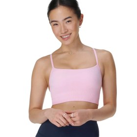 Resim Sweaty Betty Spirit Restored Seamless Yoga Kadın Pembe Yoga Bra 