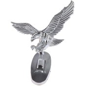 Resim Araba Ön Kapak Krom Kaput Süs Rozeti Oto Araba Için 3d Amblem Melek Kartal 