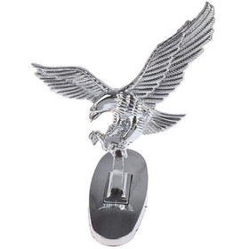 Resim Araba Ön Kapak Krom Kaput Süs Rozeti Oto Araba Için 3d Amblem Melek Kartal 