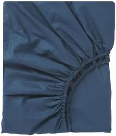 Resim 2 Adet Pamuklu Ve Lastikli 60 X 120 Cm Penye Bebek Çarşaf, OKYANUSMAVİ-BEYAZ 