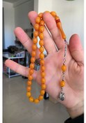 Resim Güzel Çekimli Turuncu Renk Erkek İçin Tesbih 