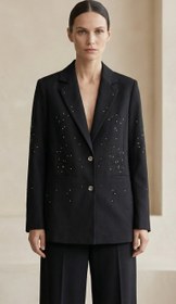 Resim Noire Taşlı Siyah Blazer - M 