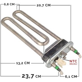 Resim Bosch Uyumlu WAW28560GB Çamaşır Makinesi Termikli Rezistans 