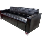 Resim Koltukstilim Milano Üçlü Ofis Kanepesi Siyah 