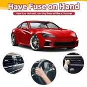 Resim 120 adet Araba Mini Bıçak Fiyala Seti + Çıkarıcı Aracı ile Sert Kılıf, Arabalar/Kamyonlar/Motosikletler/RV'ler/SUV'ler için Uygun - Çoklu Amp Kombinasyonu (2A/3A/5A/7.5A/10A/15A/20A/25A/30A/35A) - Evrensel Araba Fiyala Kiti 