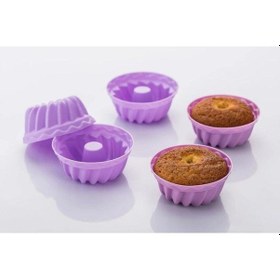 Resim Silikon Mini Muffin Kek Kalıbı Silikon Mor Diğer 