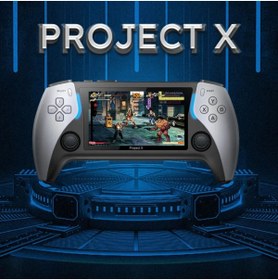 Resim Fillikutum Project X El Oyun Konsolu 4.3 Inç Yüksek Çözünürlük Ips Ekran Çift Oyuncu Desteği Gri 