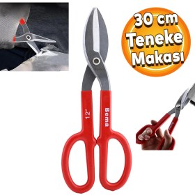 Resim Badem10 Bema Izole Saplı Tenekeci Sac Kesme Makası 30 cm 