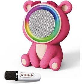 Resim Sunix 20w 2400 Mah Karaoke Mikrofonlu Ayıcık Bluetooth Haparlör Bts-253 