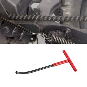 Resim Motosiklet Egzoz Borusu Yay Çekiç Kancası - T-Şekilli Sökme Aracı, Pil Gerektirmez 