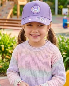 Resim AYDINER TEKSTİL 3D Işıklı Kuromi Figürlü Eğlenceli Kız Çocuk Şapka 