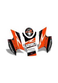 Resim GP Kompozit KTM 1290 Super Adventure 2021-2023 Uyumlu Tank Pad Seti Turuncu 