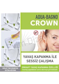 Resim Crown Yavaş Kapanan Klozet Kapağı 
