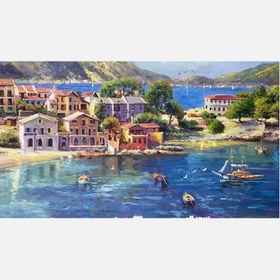 Resim Ertürk Akdeniz Evleri Poster 50x70 cm 
