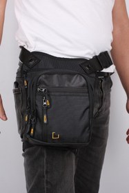 Resim Bagacar Mg1029 Siyah Bel Bacak Bağlamalı Ve Motorcu Çantası 