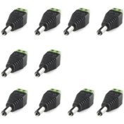 Resim Klemens Girişli Erkek Dc Barrel Jack Power Konnektör 10 Adet 