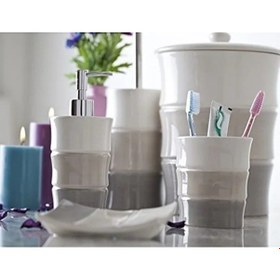 Resim Diş Fırçalık - Kullanışlı Banyo Aksesuarı Açık Ahşap 