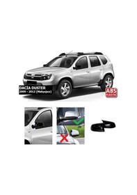 Resim Sts Oto Aksesuar Duster 2009-2012 Uyumlu Makyajsız Batman Yarasa Ayna Kapağı Piano Black Abs Plastik (01) 