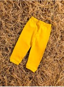 Resim Fuar Baby Unisex Bebek Ve Çocuk %100 Pamuk Sarı Renk Bilekten Ince Lastikli Eşofman Altı (9 AY-4 YAŞ) 