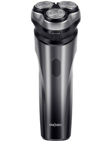 Resim Geeksen Razor Erkekler İçin Elektrikli Tıraş Makinesi Döner Başlıklı Siyah 