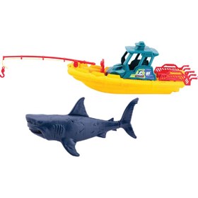 Resim Oyuncak Köpekbalığı ve Gemi Seti 