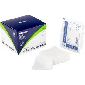 Resim Kuteks Gaz Kompres 7.5Cm X 7.5Cm 4 Kat (4X25 Adet) 100'Lü 